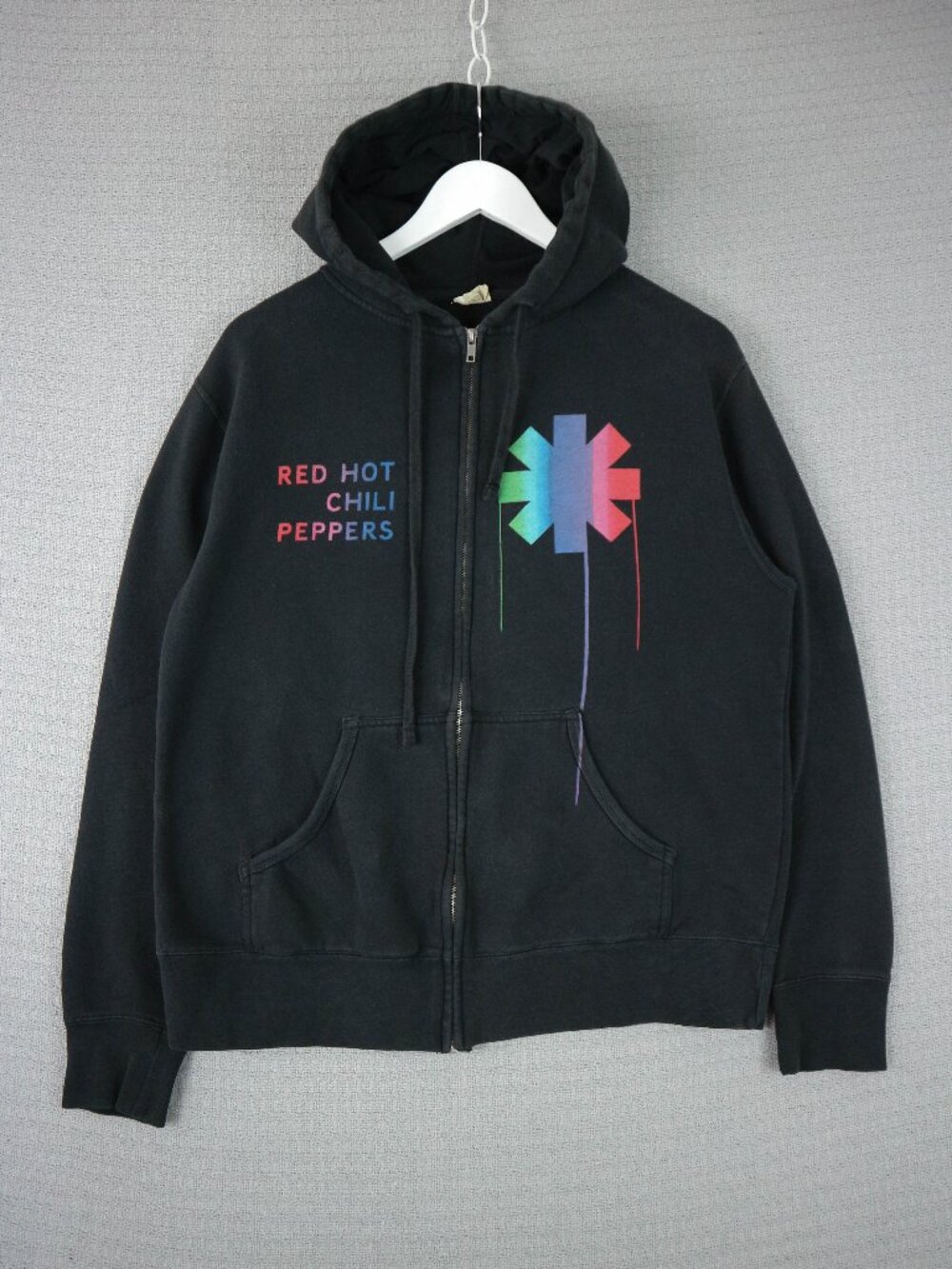 Red Hot Chili Peppers Zip Up Hoodie Black Mens Medium Vintage Im With You 2011